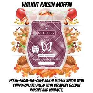 Walnut Raisin Muffin - Scentsy Wax Bar